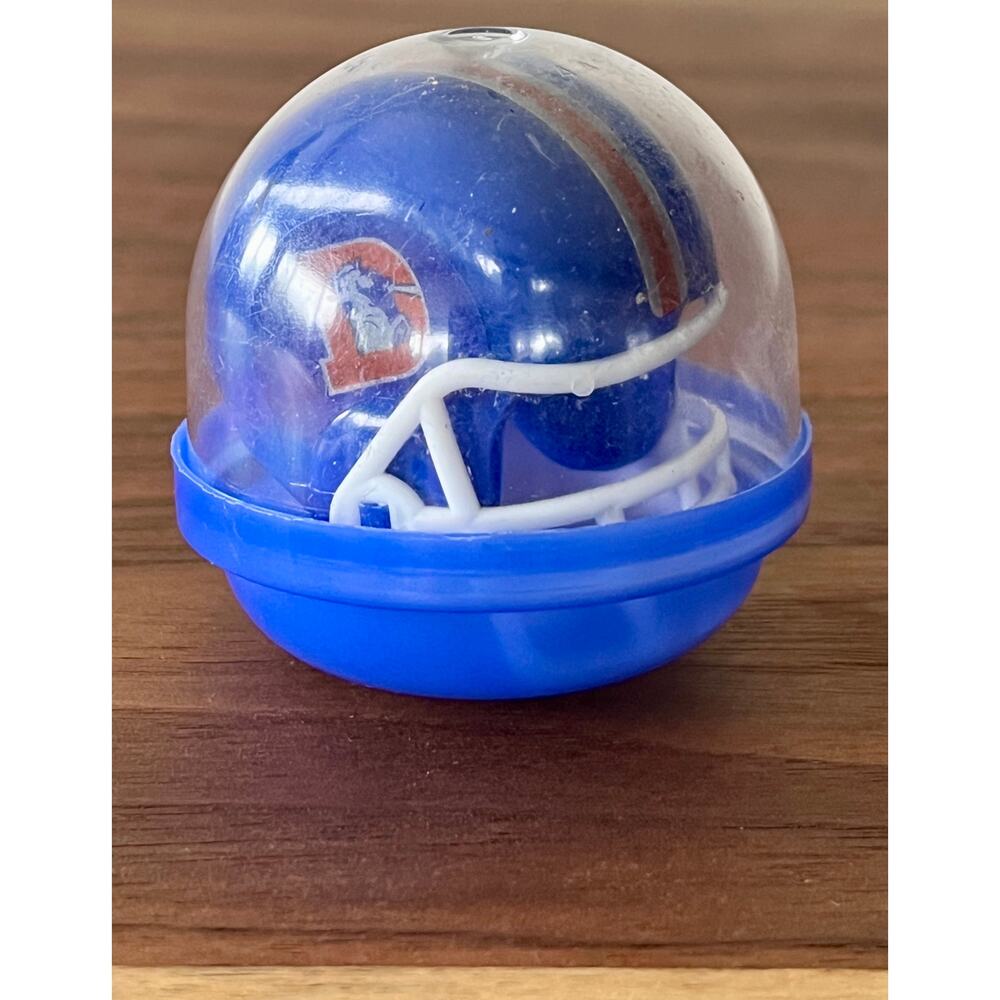 Vintage NFL Mini Gumball Vending Machine Denver Broncos Football Plastic Helmet